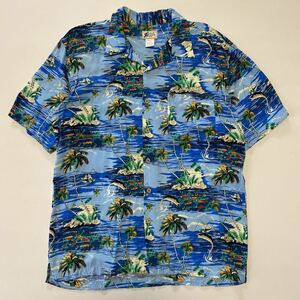 CHEROKEE Waikiki WEAR アロハシャツ ハワイアンシャツ オールオーバーパターン M