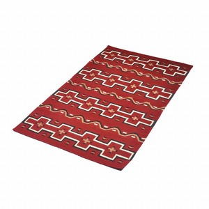 ラグフォレスト(Rug Forest)BOHOスタイルラグ5x3FT ナバホ サウスウェスタン Navajo Native Wool Rug[約152×91cm]5305/DK.RED