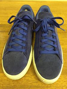 PUMA SUEDE CLASSIC DEBOSSED 青スウェード ２７．５ USED 