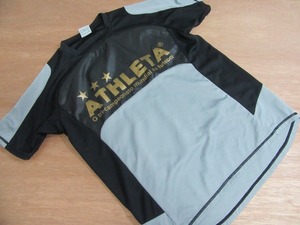 f7412n アスレタ ATHLETA 速乾 半袖シャツ S サッカー フットサル ダンス ヨガ ストレッチ エクササイズ