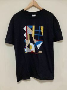 か1417 ZARA ザラ 半袖Tシャツ S ブラック ロゴプリント ビッグシルエット