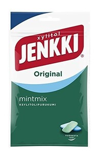 クロエッタ イェンキ　オリジナル　ミントミックス味　キシリトール　ガム　100g×１袋　Cloetta Jenkki 北欧のガムです