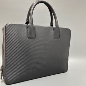 1円 dunhill ダンヒル　シャーシライン ブリーフケース　ビジネスバッグ ハンドバッグフォーマル　ビジネス　金具　メンズ　正規品本物