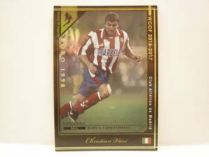 ■ WCCF 2016-2017 HOLE クリスティアン・ビエリ　Christian Vieri 1973 Italy　Atletico Madrid Spain 1997-1998 History Of Legends