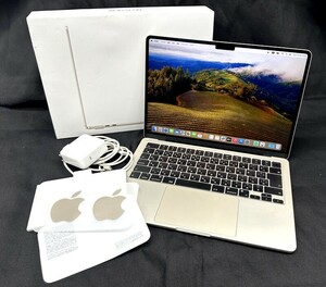 1000円スタート PC (パソコン) apple（アップル）MacBook Air 13インチ A3113 メモリ：16GB 機種番号:MXCU3J/A 使用感あり/ WHO WW40005