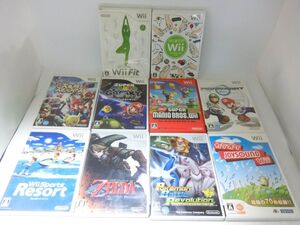 任天堂 Wii ソフト 10本まとめて ゼルダ/スマブラ/マリオカート/マリオギャラクシー/マリオブラザーズ/ポケモンなどほか／YL241020003