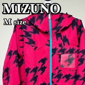 【貴重】MIZUNO ミズノ Z2JE5410 ポンチョ Mサイズ ピンク スキーウエア スキーウェア PONCHO オーバーサイズ 雨具 観戦 除雪 多用途