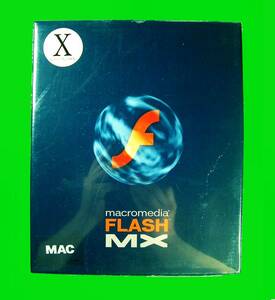 【4759】マクロメディア FLASH MX 6.0 Macintosh版 未開封品 Macromedia フラッシュ モーショングラフィックス データ連動アプリケーション