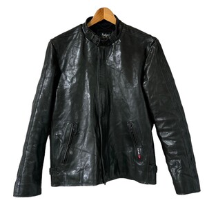 Shott N.Y.C ショット クラッシックレーサー シングルライダース ジャケット シープスキン ブラック 24F11