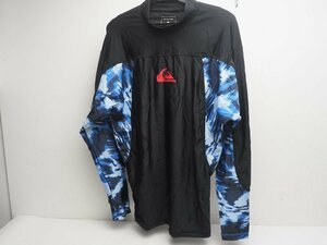 USED QUIKSILVER クイックシルバー ラッシュガード 長袖 ビーチ アウトドア サイズ:XL マリンスポーツ用品 [AC-57877]