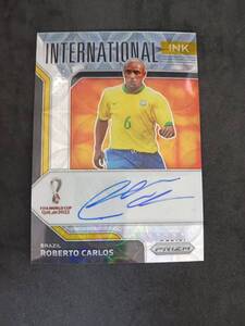 2022 Panini Prizm World Cup International Ink Prizms Choice #20 Roberto Carlos