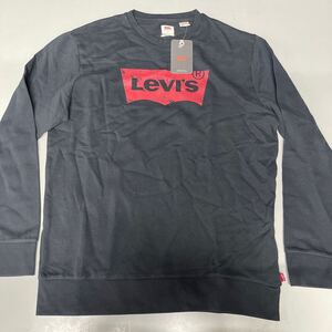 リーバイス スウェット トレーナー 黒 ブラック STANDARD スタンダード Lサイズ 未使用 Levis メンズ 194920027 バットウィングロゴ