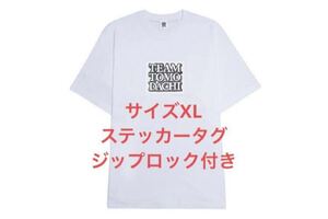 TEAM TOMODACHI Label TEE WHITE サイズX L チーム友達　ブラックアイパッチ