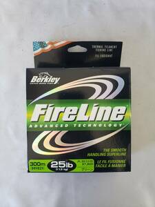 A837 新品 未使用 Berkley バークレイ FireLine ファイヤーライン 25lb 300m ライン 定価7,800円 ★釣具屋閉店品 引き取り可 大阪