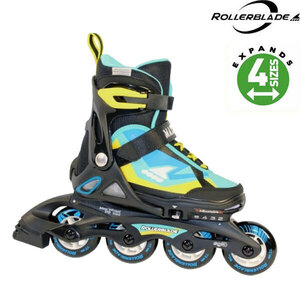 ROLLERBLADE【MAXX SC/BLACK-BRIGHT BLUE】サイズ調整可能キッズモデル 23.0-26.0cm