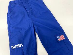 未使用■NASA 男の子 キッズ ナイロンパンツ 140 宇宙 アメリカ ブルー かっこいい♪