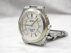 〇 SEIKO セイコー RADIO WAVE CONTROL デイト SOLAR TITANIUM チタニウム 7B22-0AF0　〇ジャンク〇