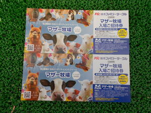 ◎マザー牧場 入場ご招待券 2枚です。 有効期限2025年3月31日(月)までです◎