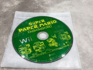 Wii スーパーペーパーマリオ　[動作未確認] ＊ 訳あり品＊ ソフトのみ ＊　super paper MARIO ゲームソフト