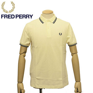 FRED PERRY (フレッドペリー) M3600 TWIN TIPPED FRED PERRY SHIRT ティップライン ポロシャツ FP536 U99ICE CREAM / NAVY / NAVY XS