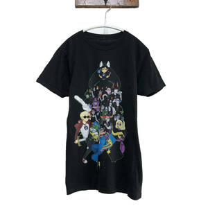 【980円スタート】USA 古着 半袖 Tシャツ プリント キャラクター ブラック メンズS 古着卸 激安 BA0571