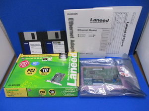 ELECOM Laneed LD-PCITL,PCI BAS,LAN Board,10BASE-T,PC⇔PC ファイル共有,Internet,PC-9821,PC98-NX,DOS/V機,正常動作検証済,付属品有り