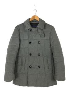 UNITED ARROWS green label relaxing◆ピーコート/S/ポリエステル/グレー/3225-139-1285/中綿/キルティング