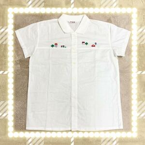 美品 ファミリア 130 半袖シャツ 春夏物 レトロ トップス 男の子 女の子 Tシャツ ヴィンテージ オールド レア ポロシャツ 旧タグ