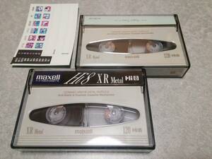 maxell Hi8XR Metal120 ハイエイトビデオテープ 中古2巻セット