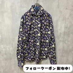 古着 used　長袖総柄シャツ　花柄　