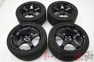 1101412419 RAYS ニスモ LMGT4 艶有ブラック 18x9.5 12 PCD114.3 トラスト企画 U