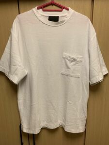 国内正規 20SS FEAR OF GOD フィア オブ ゴッド SEVENTH COLLECTION ロゴ パッチ 胸ポケット Tシャツ 白 XS RN 139190 FG50-039 PIQ