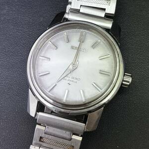 (C070521)SEIKO セイコー 腕時計 手巻き キングセイコー 44-9990 シルバー文字盤 社外ベルト ジャンク品