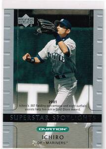 2002 MLB Upper Deck Ovation Silver #93 Superstar Spotlights Ichiro Suzuki UD アッパーデック イチロー パラレル