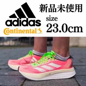 新品未使用 adidas 23.0cm ADIZERO BOSTON 11 アディダス アディゼロ ボストン ランニング 陸上 シューズ 厚底 ジョギング 箱無し 正規品