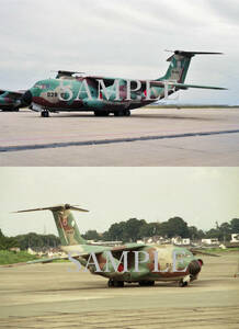 F【航空機写真】Ｌ版２枚　航空自衛隊　C-1輸送機　第2輸送航空隊　第3輸送航空隊