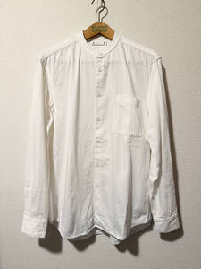 MINEDENIM Band Collar Shirt White 2 マインデニム バンドカラー 長袖 シャツ 白 野口強