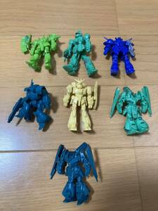 【昭和レトロ】森永チョコスナック Ｚガンダム シリーズ⑦ 7体セット 塗装・破損・欠品あり 当時物 食玩 ジャンク レア まとめ 同梱可