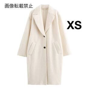 vintage ヴィンテージ レトロ ロングコート チェスターコート アウター XSサイズ レディース★ZARA 好きな方に★2024 A/W 秋新作 新品★