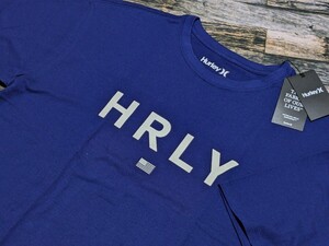 残少 XXL Hurley 厚手/ヘビー コットン SS Tシャツ 検 USA/老舗サーフブランド/カリフォルニア/西海岸 ハーレー ネイビー/紺 2XL/3L