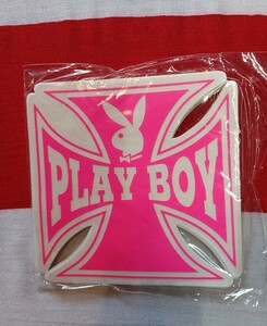 ★PLAY BOY クロス★ピンクステッカー