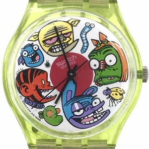 Swatch スウォッチ CENTIPEDE センティピード 腕時計 GG143 クオーツ コレクション おしゃれ アート イラスト ムカデ 昆虫 爬虫類 個性的