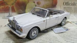 ☆レア絶版*フランクリンミント*1/24*1992 Rolls Royce Corniche IV ホワイト*ロールス