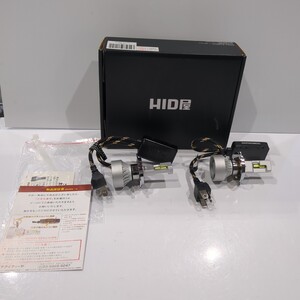 1223y25r HID屋 H4 LED ヘッドライト 49600cd カンデラ 爆光 ホワイト 車検対応 12V 24V 2本1セット Mシリーズ