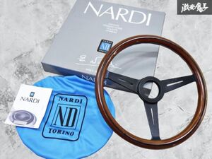 売り切り!! NARDI ナルディ クラシック ウッドハンドル ハンドル ステアリング 外径 約36.5cm 棚2D1