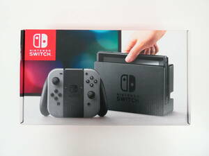 P04368/【現状品】Nintendo Switch ニンテンドースイッチ グレー (HAC-S-KAAAA) ※本体のバッテリー部分に熱膨張の跡あり