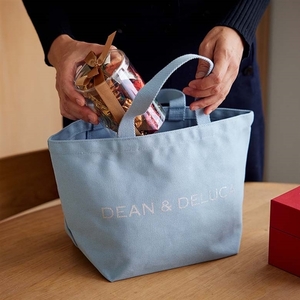 ★新品・クリスマス・XMAS・DEAN&DELUCA・トートバッグ・S・スノーブルー★