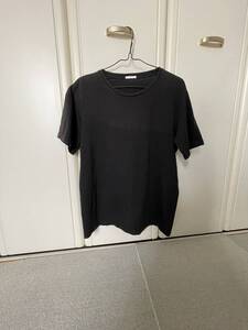 USED・メンズ・ユニクロ・半袖Tシャツ・ブラック・綿100％・サイズL・150円