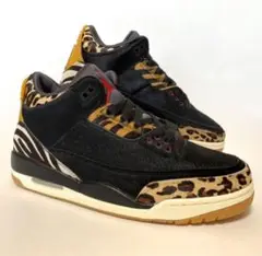 Jordan Air Jordan 3 黒/動物柄26.5cm