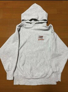 STUSSY Champion　ステューシー　チャンピオン　リバースウィーブ　パーカー　90S NY限定　サイズM　グレー　オールドステューシー　